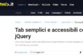 Tabs Semplici e Accessibili con jQuery
